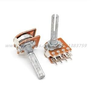 5PCS WH148  오디오 볼륨 증폭기 전위차계 듀얼 채널 8 핀 B50K B100K 플라워 샤프트 30mm