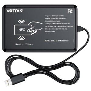 RFID 리더 125KHz 및 13.56Mhz, ISO14443-A/B 프로토콜 IC 카드, ISO15693 EM4100 EM4305 1346 안드로이드 맥 iOS용 패밀리 ID