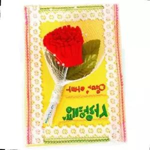 ( )카네이션 카드 만들기 3매 어버이날 입체 엽서 어린이집 유치원 미술 세트