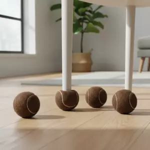 의자 발커버 바닥 긁힘 방지 테니스공 쿠션볼 층간소음 방지캡 4p