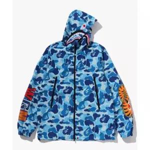 BAPE ABC 카모 샤크 후드 자켓(M) BLUE