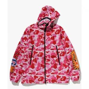 BAPE ABC 카모 샤크 후드 자켓(M) PINK