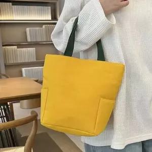 데일리 캔버스 스퀘어 토트 백 캐주얼 여성 가벼운 미니토트백 여성캔버스백 미니에코백