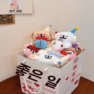 52QUAD 강아지꽃다발 발표회 입학 재롱잔치 꽃바구니 강아지