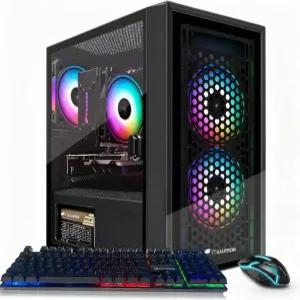 STGAubron 게이밍 PC 데스크톱 컴퓨터 인텔 코어 i7 최대 3.9GHz 라데온 RX 560 4G 32GB RAM SSD WiFi 6 BT