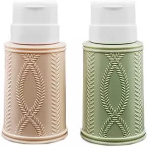 매니큐어 립 아이 메이크업 리무버 액체용 200ml 푸시 다운 잠금식 펌프 디스펜서 병 2개 빈 용기