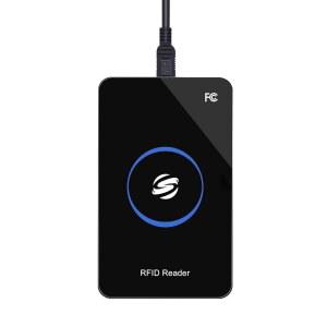 RFID 리더, Ajfwm ID IC 카드 리더 스캐너 장거리 125KHz / 13.56Mhz 듀얼 주파수 판독 TK4001 EM4100 NFC 액세스 제어 시스템