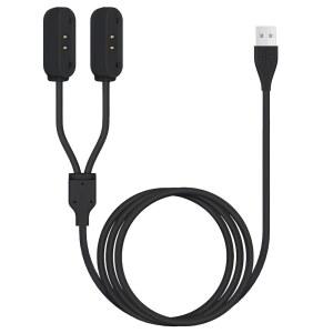 글타이어 2-in-1 휴대용 마그네틱 급속 충전 케이블 | 분실 방지 헤비 듀티 Tractive Dog GPS 트래커 교체 가정 및 실외용 여행 친화적인 컴팩트 USB 코드 (블랙