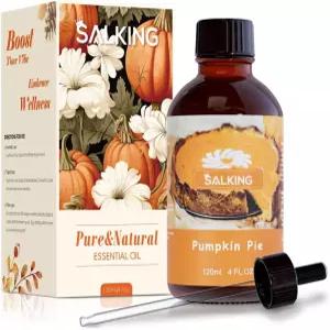 살킹 펌킨파이 향수 오일 디퓨저용 프리미엄 에센셜 120ml 4Fl Oz 캔들 제조용 향 비누 용품 가을 디퓨저