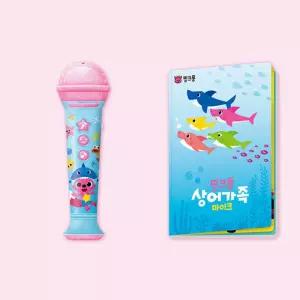 핑크퐁 상어가족 불빛 동요 장난감마이크 완구 뮤직