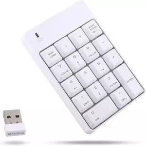 요이데수 숫자 패드 USB 키패드 노트북 데스크탑 PC용 키 미니 휴대용 데이터 입력 흰색