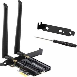 데스크톱 PC AX210용 WiFi 6E PCIe 카드 최대 2400Mbps Bluetooth 5.3 WPA3 802.11AXe 트라이 밴드 무선