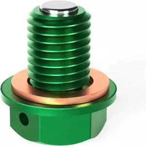 JFG 레이싱 더트 바이크 마그네틱 오일 배수 플러그 KX65 KLX230R D-TRACKER용 M10 x 1.5 CNC 알루미늄