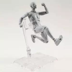 AXITWXITT Body Kun Artist Manikin 남성 피규어 드로잉 용품 및 도구 스케치 페인팅 5.5인치 그레이
