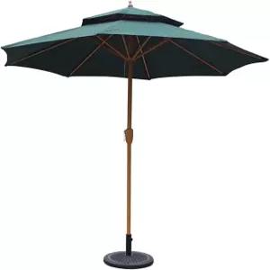 LSLYTQ 야외 정원 파라솔 9피트 / 270cm 크랭크 핸들이 있는 파티오 테이블 우산 테라스 발코니 데크