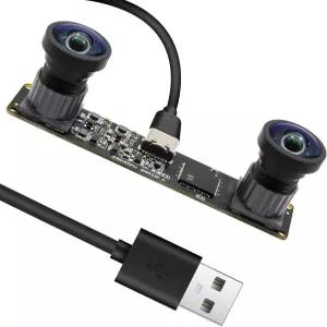 ALPCAM 120fps 스테레오 카메라 광각 듀얼 렌즈가 장착된 1200P 글로벌 셔터 USB 모듈 3D VR 헤드셋용