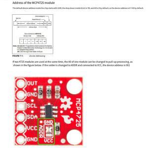 호환 MCP4725 I2C DAC 디지털 변환기 모듈 Arduino 용 디지털-아날로그 EEPROM 개발 보드 간편한 설치