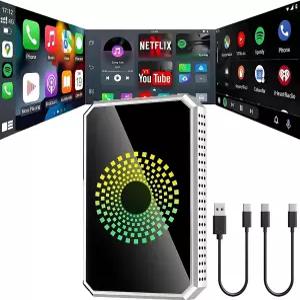 넷플릭스/유튜브/틱톡 플러그 앤 플레이 듀얼 밴드 WiFi 간편한 설정 iPhone 10 및 Android 13용 무선