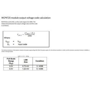 호환 FORW-MCP4725 I2C DAC 디지털 컨버터 모듈 Arduino 용 디지털-아날로그 EEPROM 개발 보드 내구성이 뛰어나고 사용하기 쉽습니다