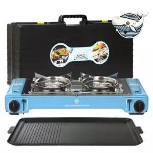 휴대용 캠핑용 가스레인지 두 개구멍 다용도 캠팽용렌지