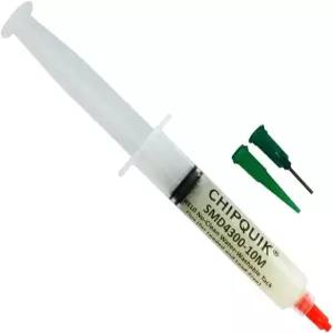 칩 퀵 SMD4300-10M REL0 10cc/10g 루어 락 수동 주사기 팁 포함 노클린 워터 워시 택 플럭스