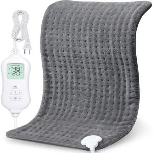 허리 통증 완화 및 생리통을 위한 NOWISH 난방 패드 10가지 열 설정이 있는 12x24인치 전기 타이머 자동