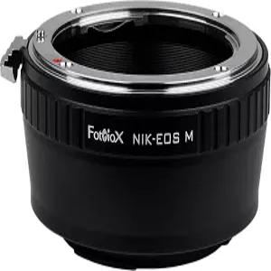 니콘 F-마운트 렌즈와 호환되는 포토디옥스 어댑터부터 캐논 EOS M EF-M 카메라까지