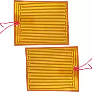 Harrisen 2PCS 12V 필름 히터 플레이트 접착 패드 28W PI 발열체 폴리이미드 유연 120mmx150mm