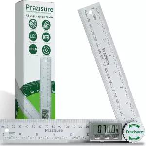 프라주저 디지털 앵글 파인더 각도 측정기 목공 건설 및 DIY 측정을 위한 7인치 전문가용 도구 알루미늄