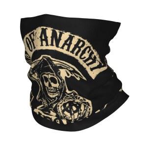 호환 하이킹, 러닝용 커스텀 S-Sons of A-Anarchy 반다나 넥 게이터 남녀공용 스컬 호러 TV 영화 헤드밴드 워머