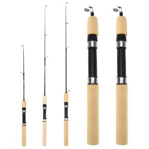 60 80 휴대용 얼음 낚시대 낚시대 겨울 태클 잉어 낚싯대 탄소 미니 강 섬유 텔레스코픽 Pesca 00CM