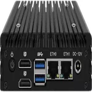 HKUXZR X86 P5 팬리스 미니 PC 방화벽 라우터 12세대 인텔 N100 최대 3.4GHz DDR5 4800MHz 2X i226-V 2.5G
