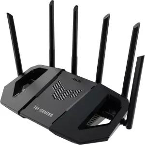 ASUS TUF 게이밍 BE6500 WiFi 7 라우터 - 듀얼 밴드 최대 6.5Gbps 무선 게임 가속기 멀티 링크 작동(MLO)