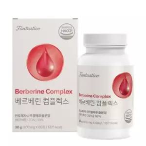 베르베린 컴플렉스 매자나무열매 항산화 간눈건강 발효여주 바나바잎추출물 코로솔산 60정