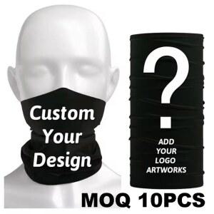 호환 10PCS 원활한 두건 목 각반 사이클링 튜브 모토 페이스 마스크 여름 스포츠 머리띠 사냥 스카프 로고