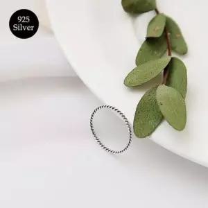 (925 Silver) 꼬임링 실반지 B 35 쥬얼리 액세서리 반지 은반지
