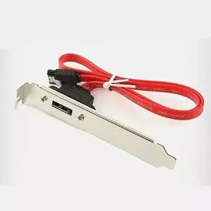 고품질 1포트 브라켓 30CM 젠더 변환 eSATA SATA KVM스위치 스위치 모니터케이블 키보드케이블 WFLXDJR