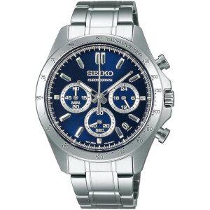 [세이코] SEIKO 1/5초 크로노그래프 쿼츠 CHRONOGRAPH QUARTZ 손목시계 맨즈 SBTR011 네이비 [국내 정규품