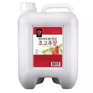 청정원 초고추장 양조식초로 만든 말통 업소용 대용량 식자재 14kg