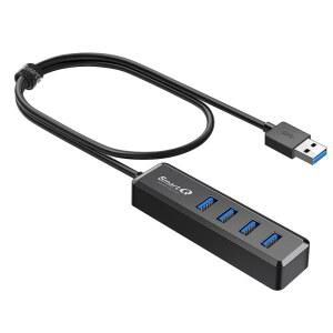 SmartQ H302S USB 3.0 허브, 2피트 길이의 케이블이 있는 4포트 익스팬더, 고속 데이터 전송, 노트북, PC, Mac, 프린터, 외장 HDD와 호환 가능