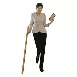 상담실장 근무복 유니폼 졸업사진 세라복 병원복 세트 안내데스크 병원 정장 반팔 미용실 인포