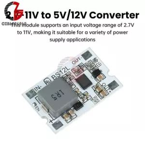 DC-DC 스텝 업 모듈 2.7-11V에서 5V/12V 10A 부스트 컨버터 단락 보호 12V