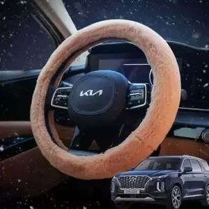 차량 핸들커버 극세사 보온 스티어링 커버 핸들열선