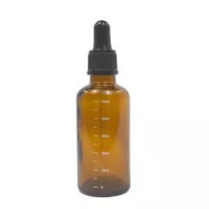 50ml 갈색 공병 오일 세럼 에센스 스포이드 유리병 화장품 소분 용기