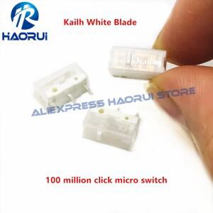 10Pcs-1Pcs  Kailh 화이트 블레이드 마이크로 스위치 1 억 클릭 컴퓨터 게임 마우스 왼쪽 오른쪽 수리 버튼