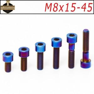 FLAWLESSTI 티타늄 볼트 핸들 바 후방 충격 브래킷 Forza 350 Xmax 300 Wave 125i 용 M8 × 15-45mm Gr5