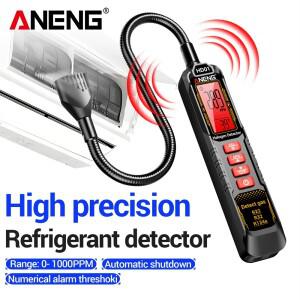 가스 누출 냉매 감지기 ANENG 전문 자동차에어컨 디스플레이 R22R32R134a 음향 및 시각 알림