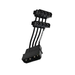 데스크탑 컴퓨터 ATX 전원 공급 장치 케이블 D 4핀 IDE Molex 1-2 분배기 2포트 남성 여성 숏 코드 18AWG