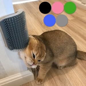 고양이 Groomer 셀프 브러시 코너 개 마사지 빗 벽 풀을 문지르고 간지럼 빗으로 얼굴을 문지릅니다. 애완