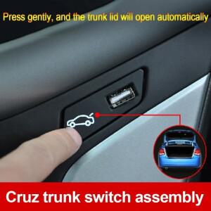 chevrolet 호환 Cruze LHD 수하물 상자 용 자동차 트렁크 스위치 버튼 어셈블리 열기 및 닫기 링 Accessori